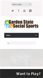 Mobile Screenshot of gssocialsports.com